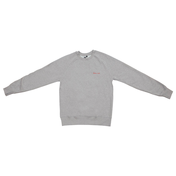 Team Cat Sweatshirt Grey/Red Stitching